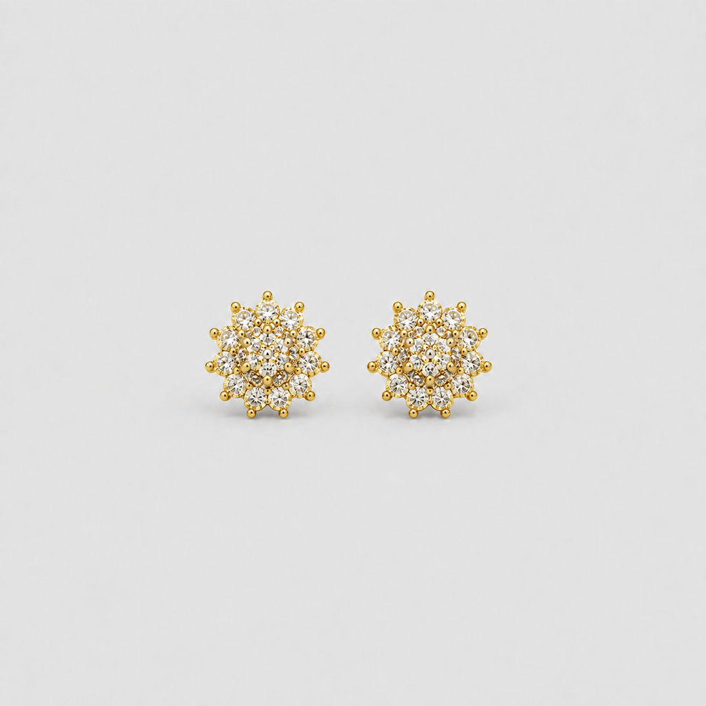 Lab-Grown Diamond Round Cut 0.30 Ct. Cluster Earrings (EF-VS)