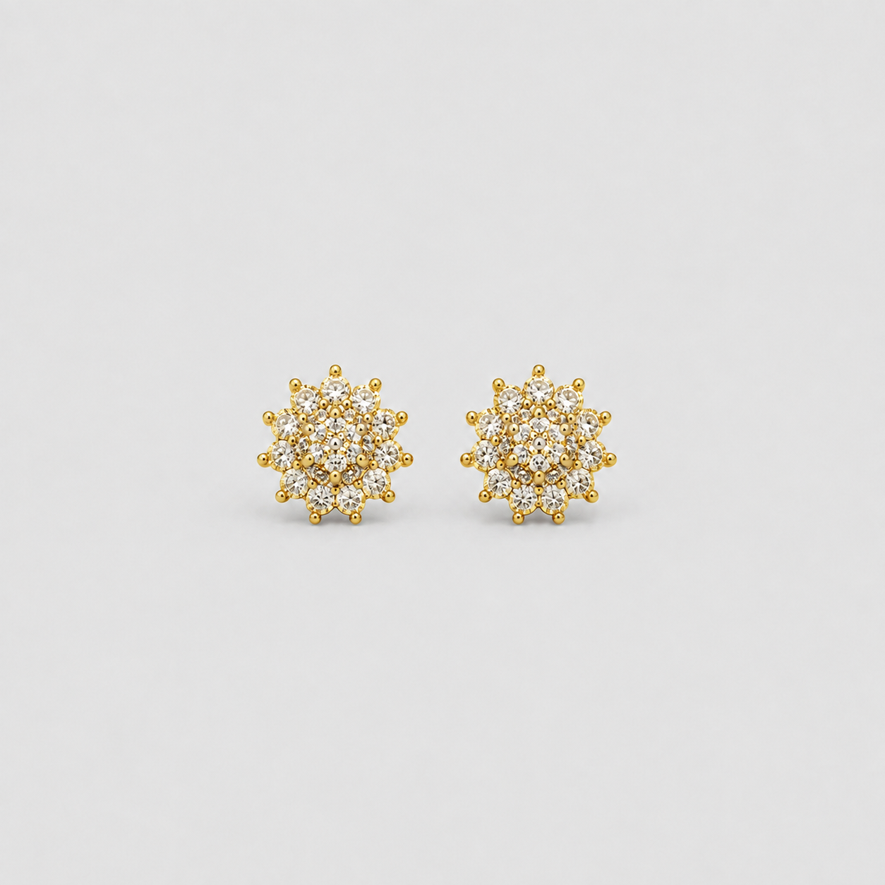 Lab-Grown Diamond Round Cut 0.30 Ct. Cluster Earrings (EF-VS)