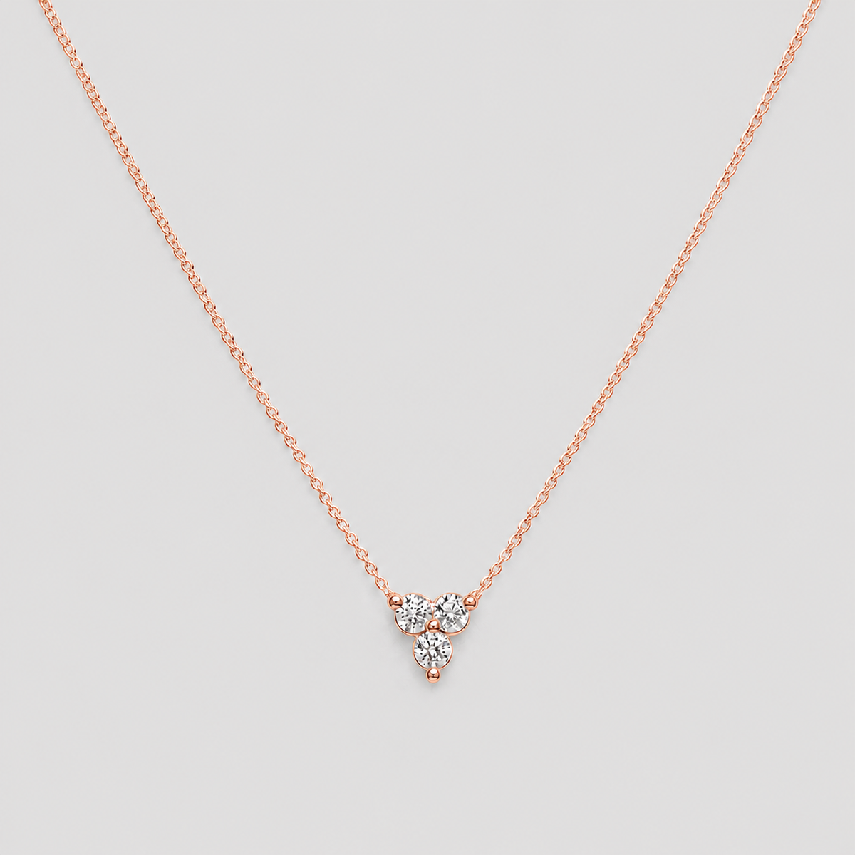 Lab-Grown Diamond Round Cut Cluster Pendant 0.15 Ct. (VS-EF)