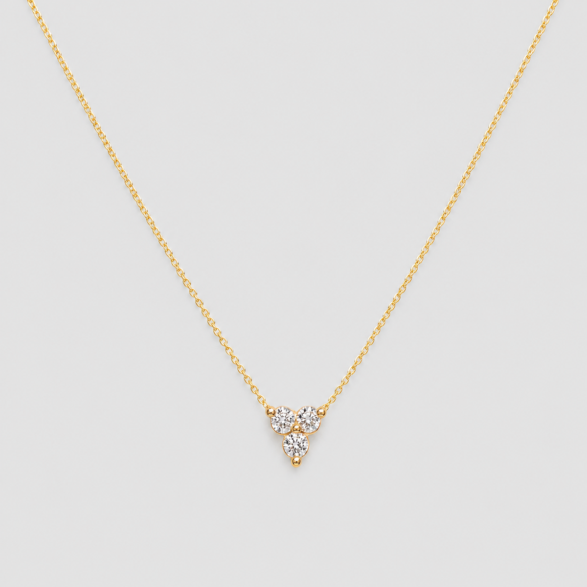 Lab-Grown Diamond Round Cut Cluster Pendant 0.15 Ct. (VS-EF)