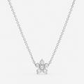 Lab Grown Diamond Round Cut Cluster Pendant 0.15 Ct. (VS-EF)