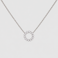 2 Ct. Lab Grown Diamond Emerald Cut Cluster Necklace (EF/VVS-VS)
