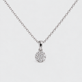 Lab Grown Diamond Cluster Pendant Necklace 0.25 Ct. (EF/VVS-VS)