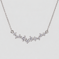 Lab Grown Diamond Cluster Pendant Necklace 0.40 Ct. (EF/VVS-VS)