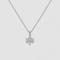Lab Grown Diamond Round Cut 0.40 Ct. Cluster Necklace (EF/VVS-VS)
