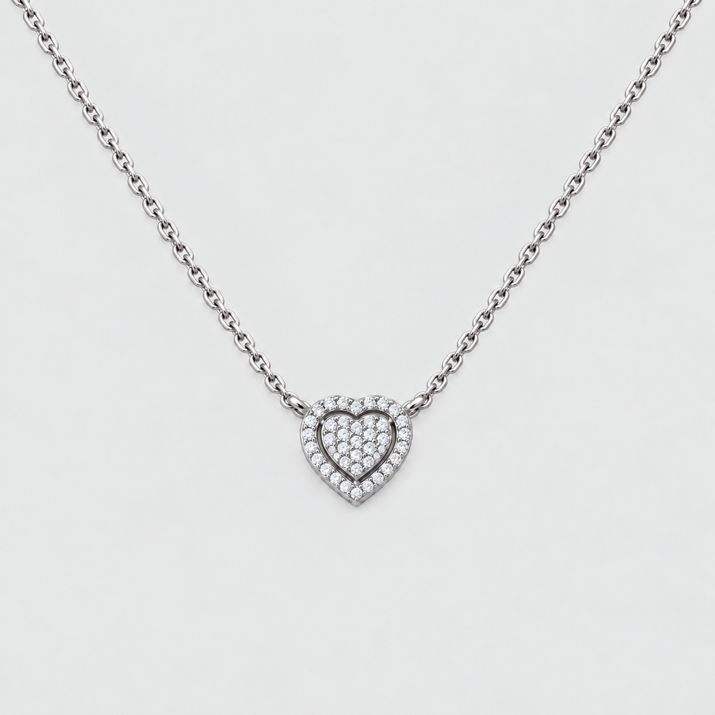 Lab Grown Diamond Cluster Pendant Necklace 0.45 Ct. Round (EF/VVS-VS)
