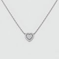 Lab Grown Diamond Cluster Pendant Necklace 0.45 Ct. Round (EF/VVS-VS)