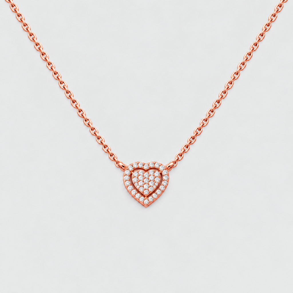 Lab Grown Diamond Cluster Pendant Necklace 0.45 Ct. Round (EF/VVS-VS)