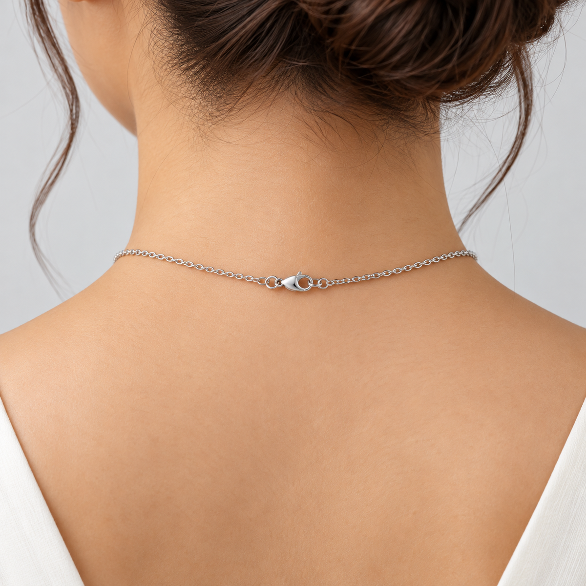 Lab Grown Diamond Cluster Pendant Necklace Round 0.40 Ct. (EF/VVS-VS)