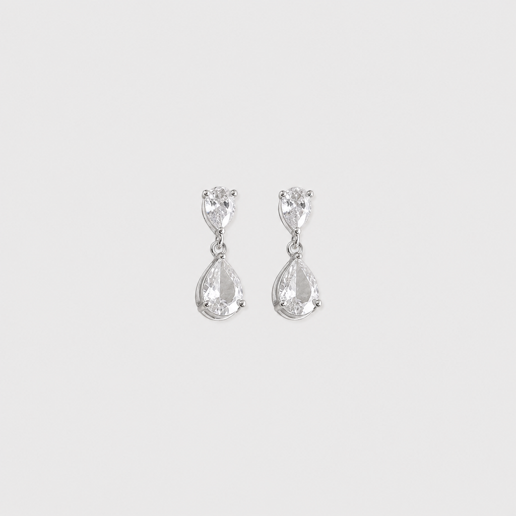 3 Ct. Pear Cut Lab Grown Diamond Drop Dangle Earrings (VS-EF)
