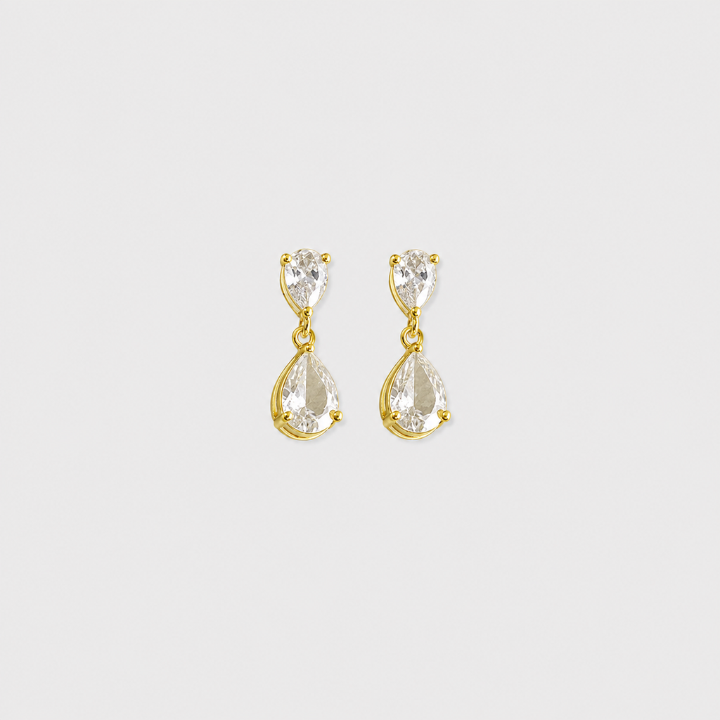 3 Ct. Pear Cut Lab Grown Diamond Drop Dangle Earrings (VS-EF)