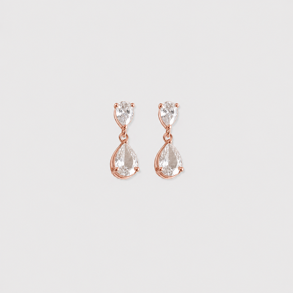 3 Ct. Pear Cut Lab Grown Diamond Drop Dangle Earrings (VS-EF)