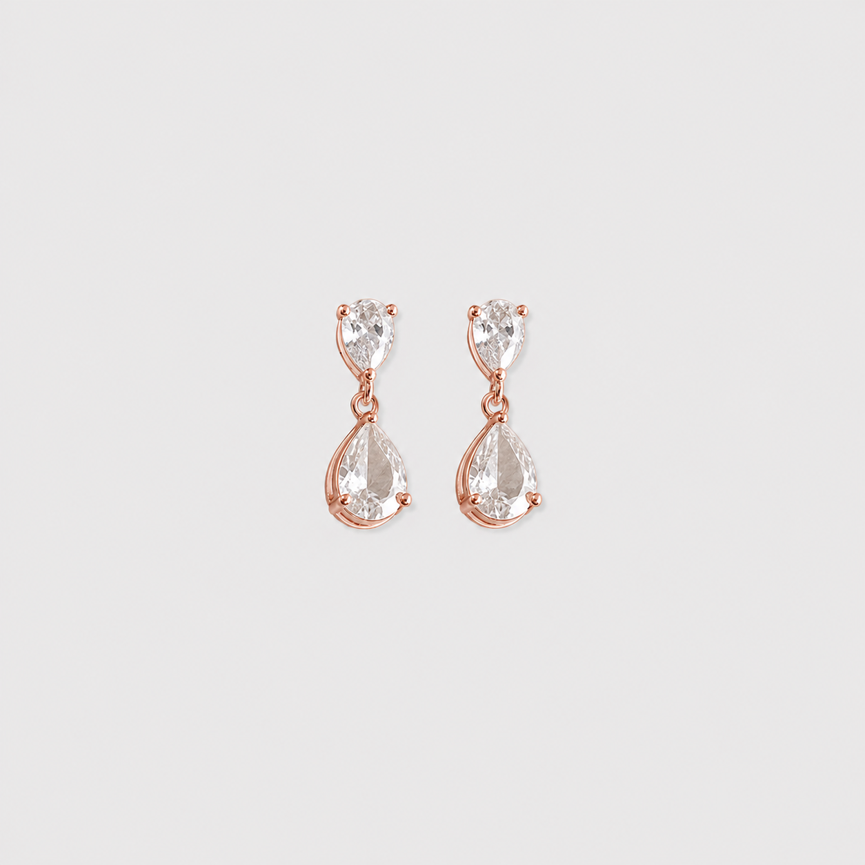 3 Ct. Pear Cut Lab Grown Diamond Drop Dangle Earrings (VS-EF)