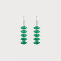 2 Ct. Marquise Cut Emerald Drop Dangle Earrings