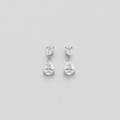3 Ct. Lab Grown Diamond Pear Cut Drop Dangle Earrings (VS-EF)