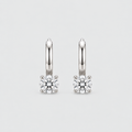 3 Ct. Lab Grown Diamond Round Cut Dangle Earrings (VS-EF)