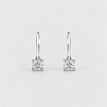 1 Ct. Lab Grown Diamond Round Dangle Earrings (EF/VVS-VS)
