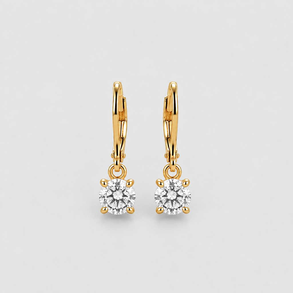 1.8 Ct. Lab Grown Diamond Round Cut Dangle Earring (EF/VVS-VS)