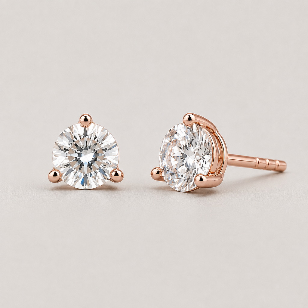 1.50 Ct. Lab Grown Diamond Round Cut Stud Earrings (VS-EF)