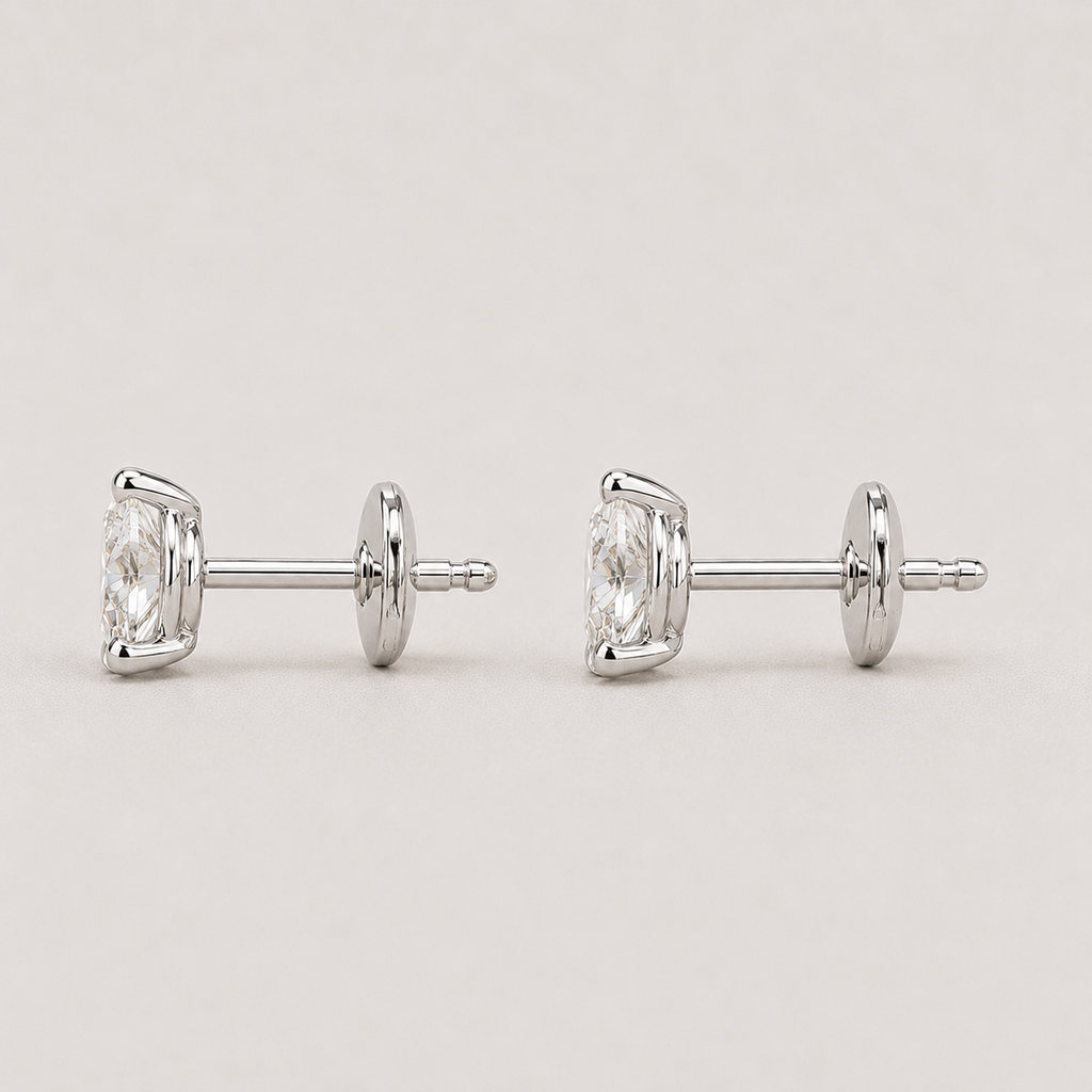 1.50 Ct. Lab Grown Diamond Round Cut Stud Earrings (VS-EF)