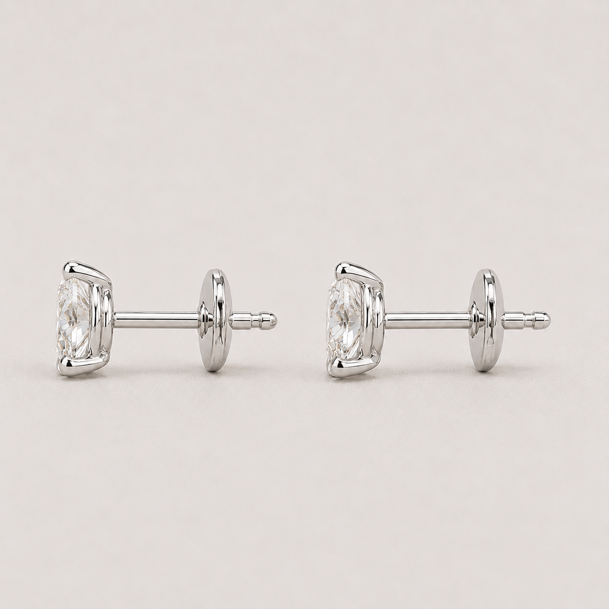 1.50 Ct. Lab Grown Diamond Round Cut Stud Earrings (VS-EF)