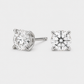 3 Ct. Round Cut Lab Grown Diamond Stud Earrings (VS-EF)