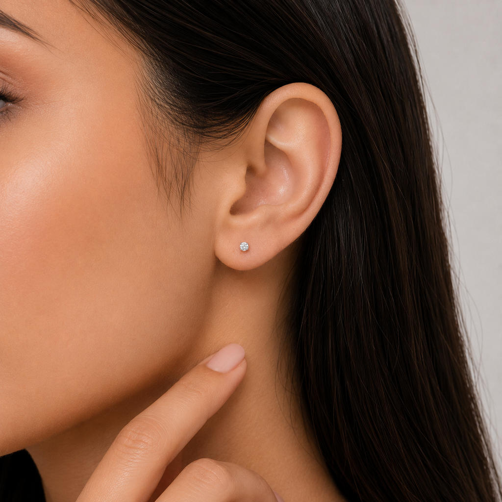 Lab-Grown Diamond Round-Cut Studs 0.50 Ct. (VS-EF)