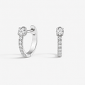 Lab Grown Diamond Round Cut Huggie Earrings 0.33 Ct. (VS-EF)