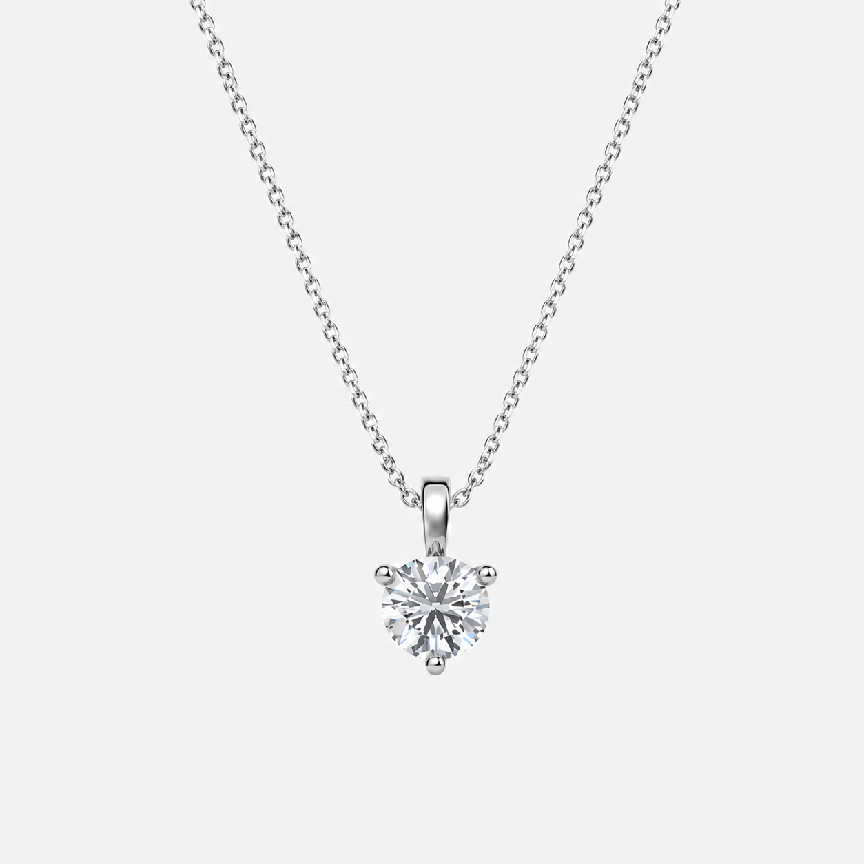 1 Ct. Lab Grown Diamond Round Cut Solitaire Pendant (VS-EF)