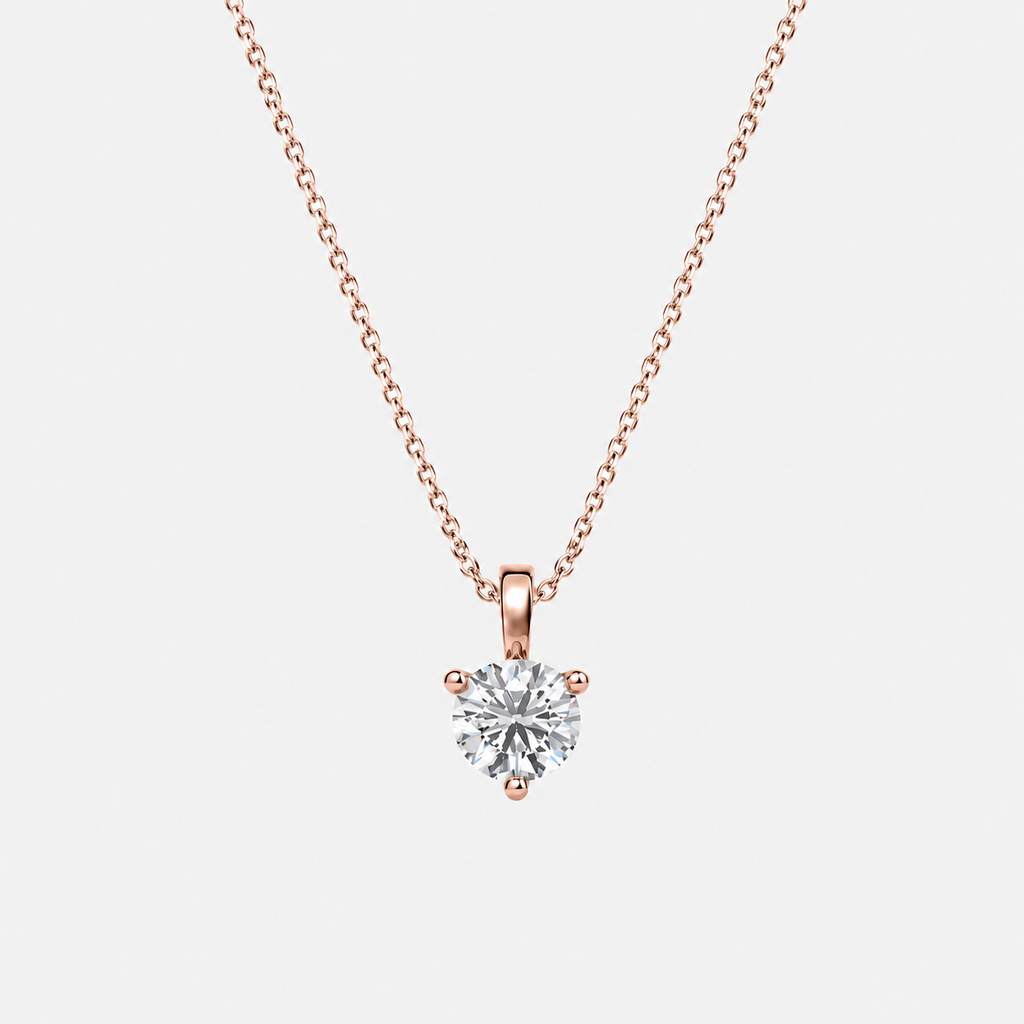1 Ct. Lab Grown Diamond Round Cut Solitaire Pendant (VS-EF)