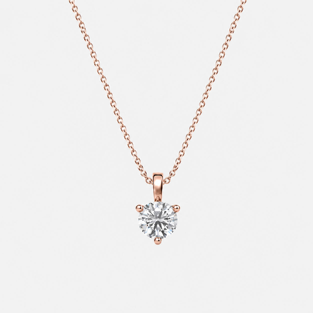 1 Ct. Lab Grown Diamond Round Cut Solitaire Pendant (VS-EF)