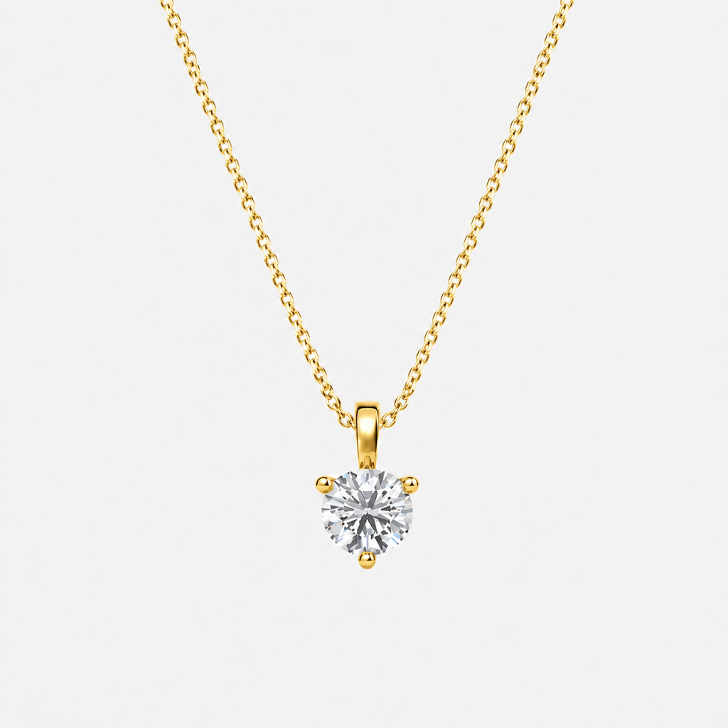 1 Ct. Lab Grown Diamond Round Cut Solitaire Pendant (VS-EF)