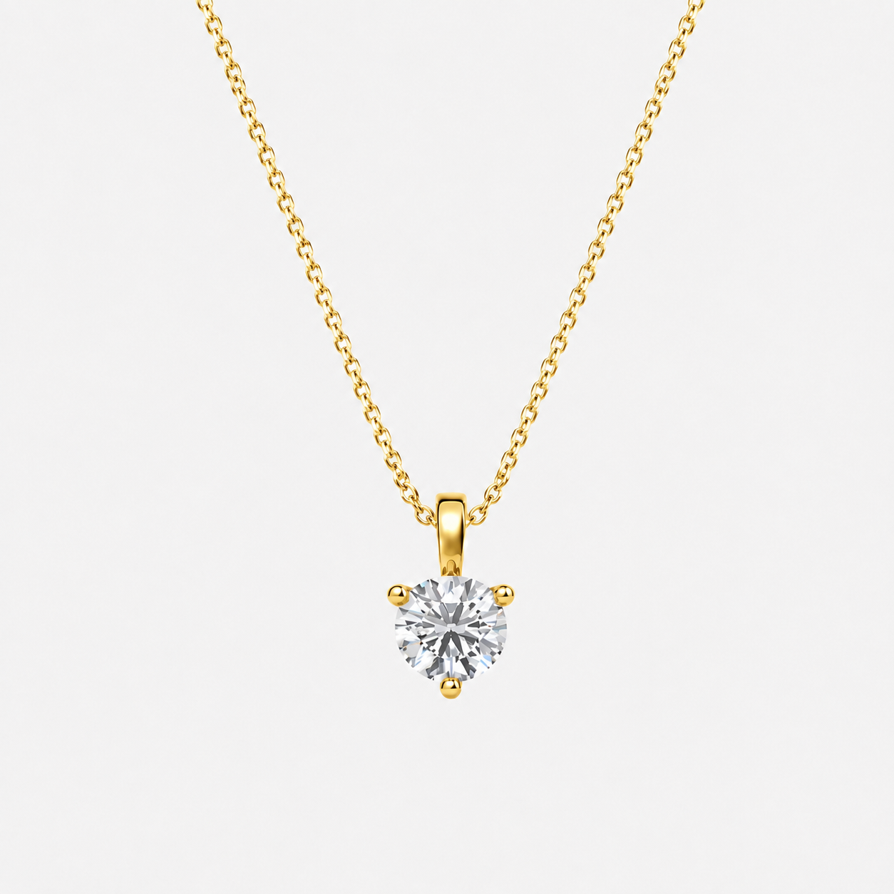 1 Ct. Lab Grown Diamond Round Cut Solitaire Pendant (VS-EF)