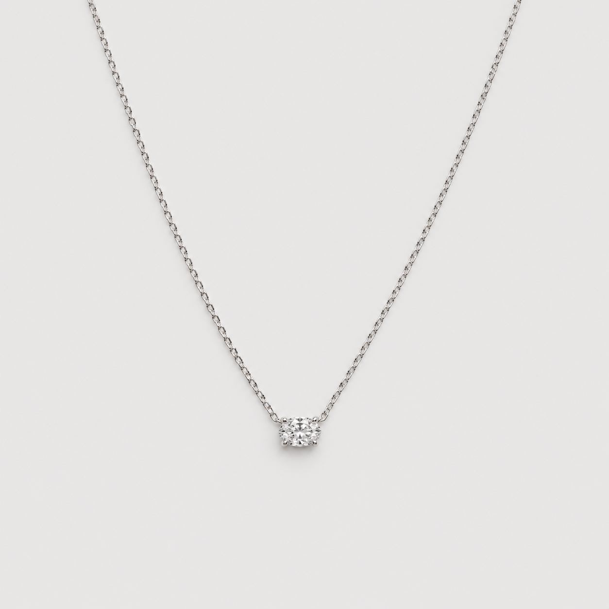 Lab-Grown Diamond Pendent Oval-Cut 0.50 (VS-EF)