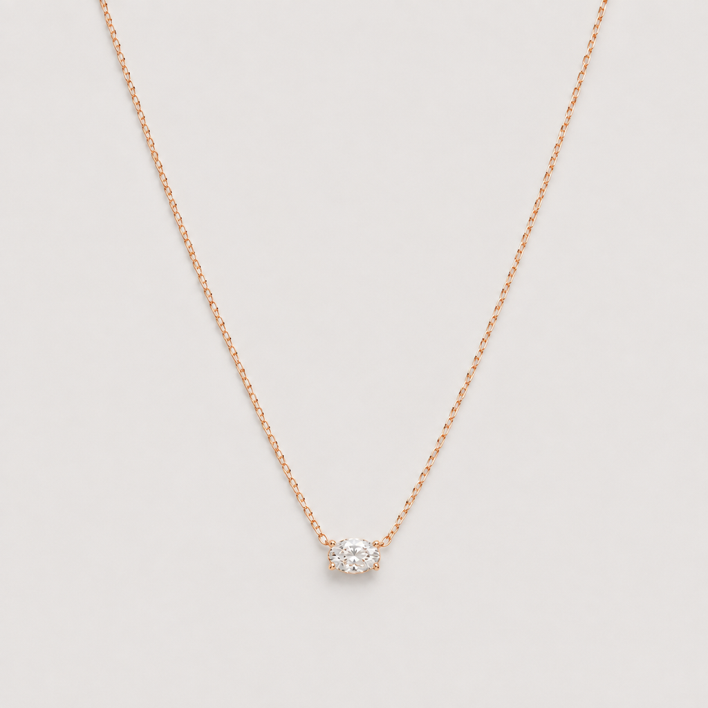 Lab-Grown Diamond Pendent Oval-Cut 0.50 (VS-EF)