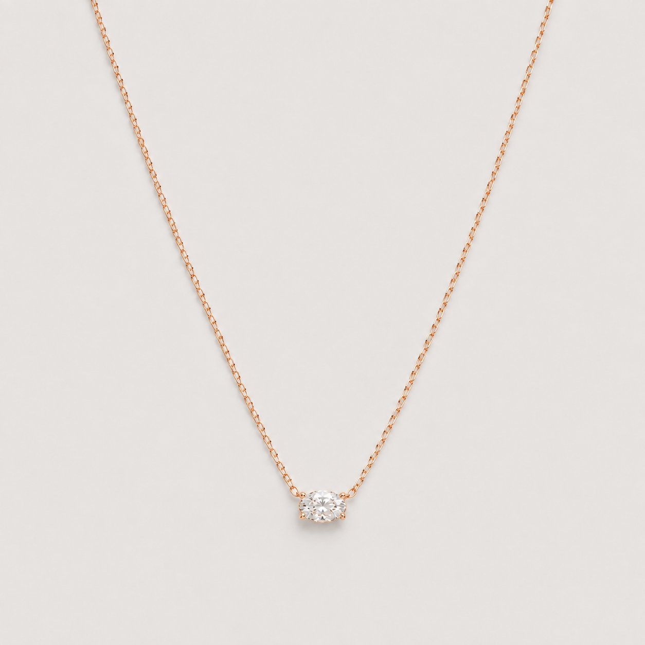 Lab-Grown Diamond Pendent Oval-Cut 0.50 (VS-EF)