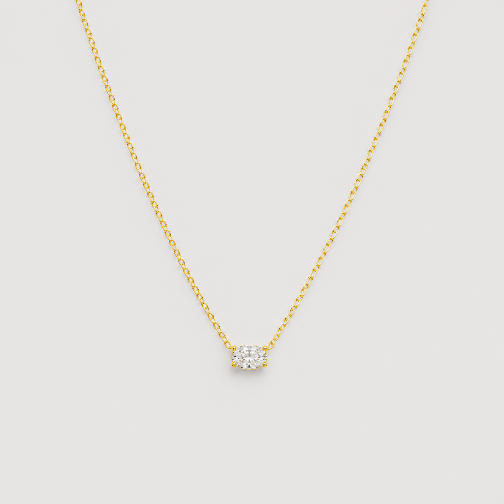 Lab-Grown Diamond Pendent Oval-Cut 0.50 (VS-EF)