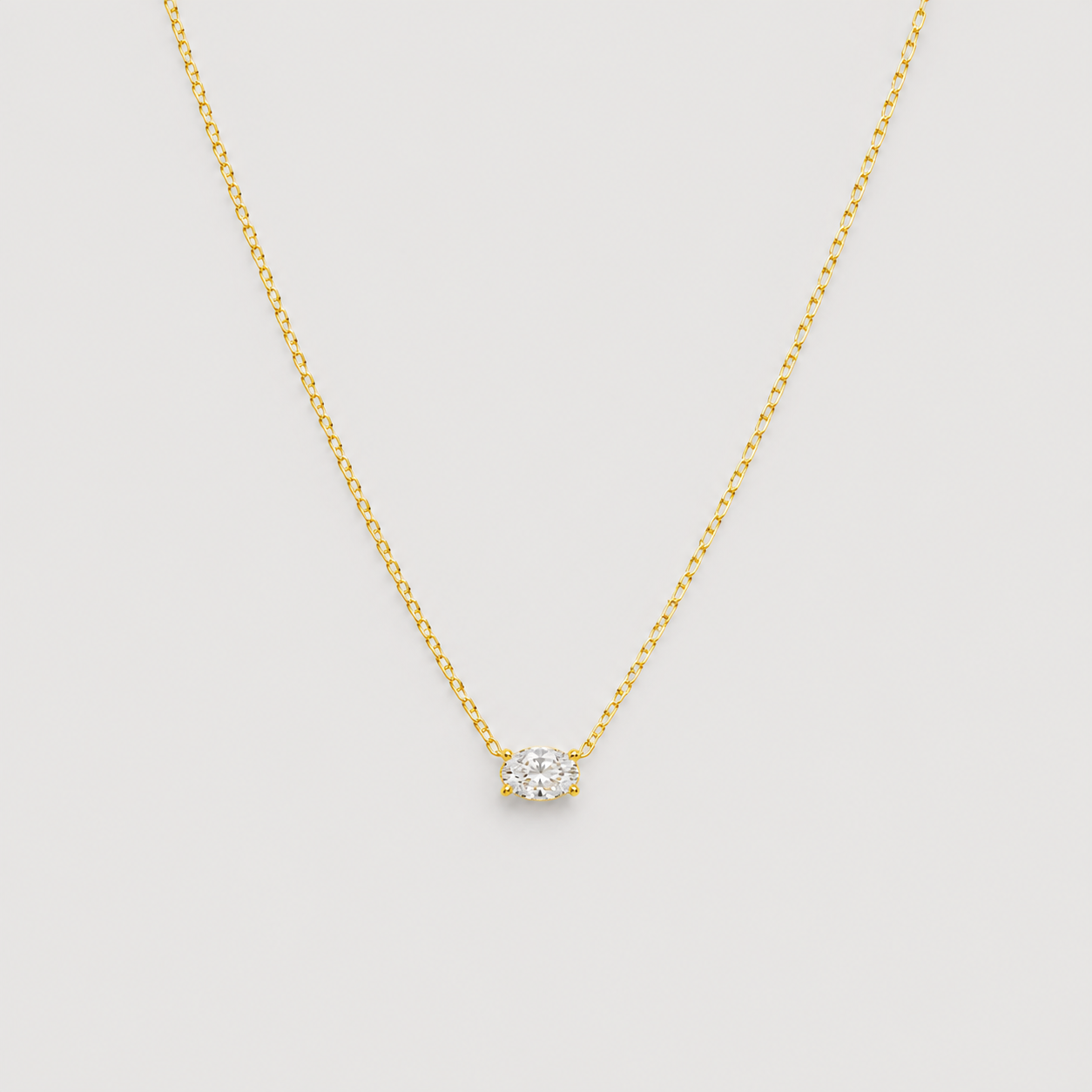 Lab-Grown Diamond Pendent Oval-Cut 0.50 (VS-EF)