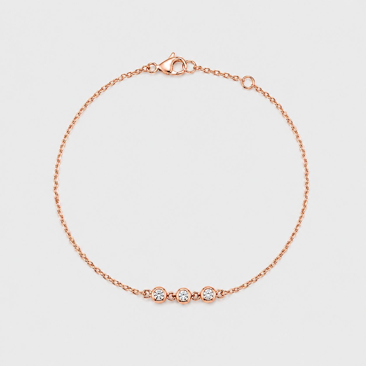 Lab Grown Diamond Station Bracelet 0.12 Ct. (EF-VS)