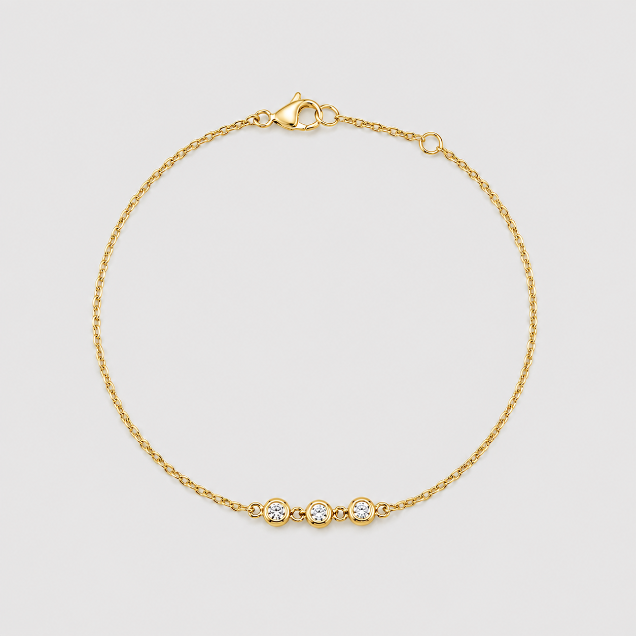 Lab Grown Diamond Station Bracelet 0.12 Ct. (EF-VS)