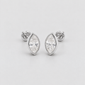2.03 Ct. Lab Grown Diamond Marquise Cut Stud Earrings (VS-EF)