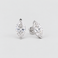 2 Ct. Lab Grown Diamond Marquise Cut Stud Earrings (VS-EF)