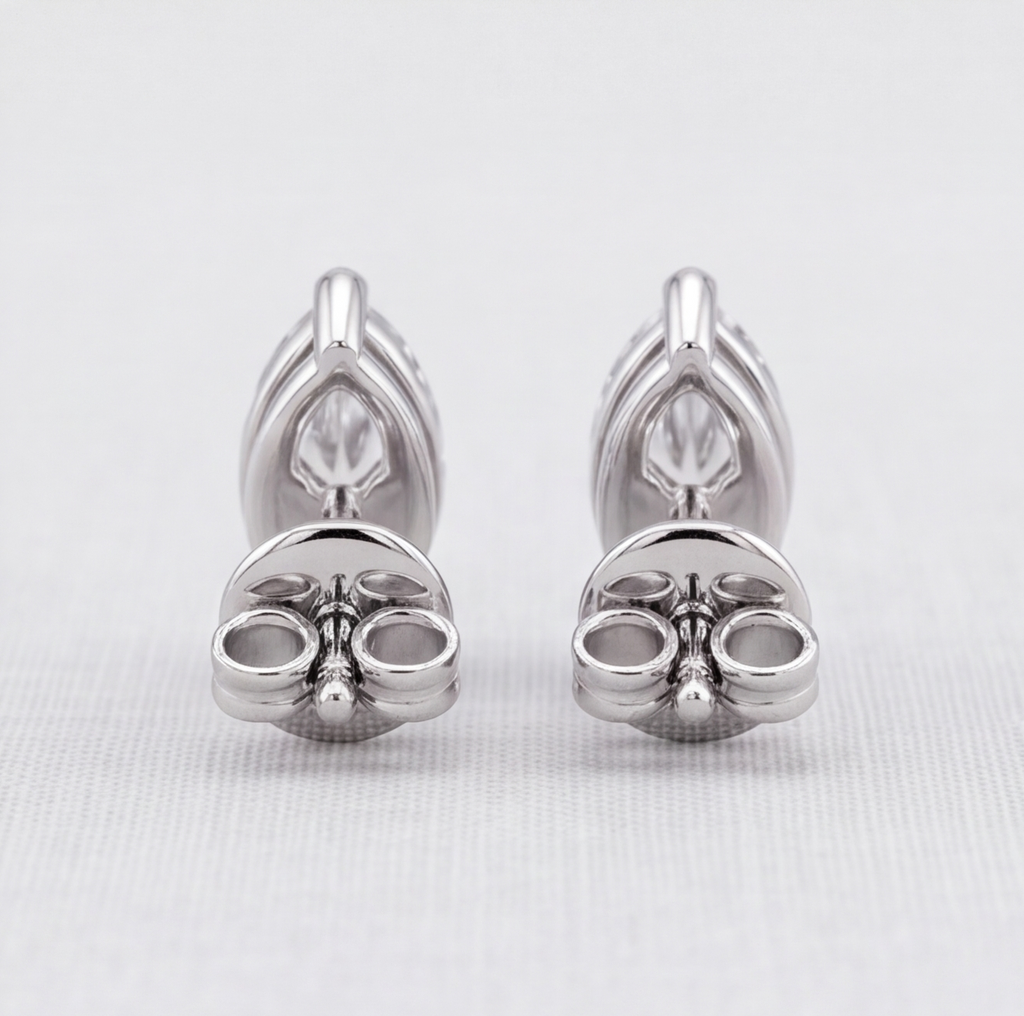 2 Ct. Lab Grown Diamond Marquise Cut Stud Earrings (VS-EF)