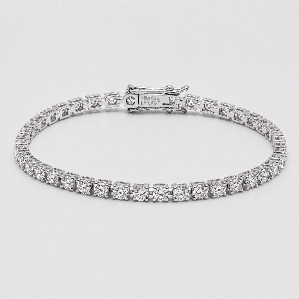 12.30 Ct. Lab Grown Diamond Tennis Bracelet (EF-VS SI)