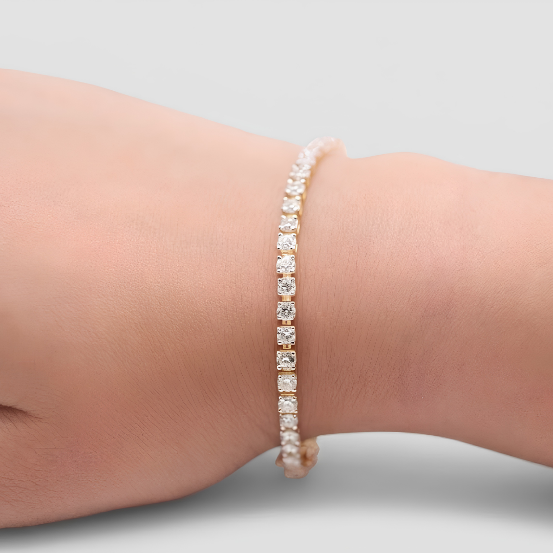 12.30 Ct. Lab Grown Diamond Tennis Bracelet (EF-VS SI)
