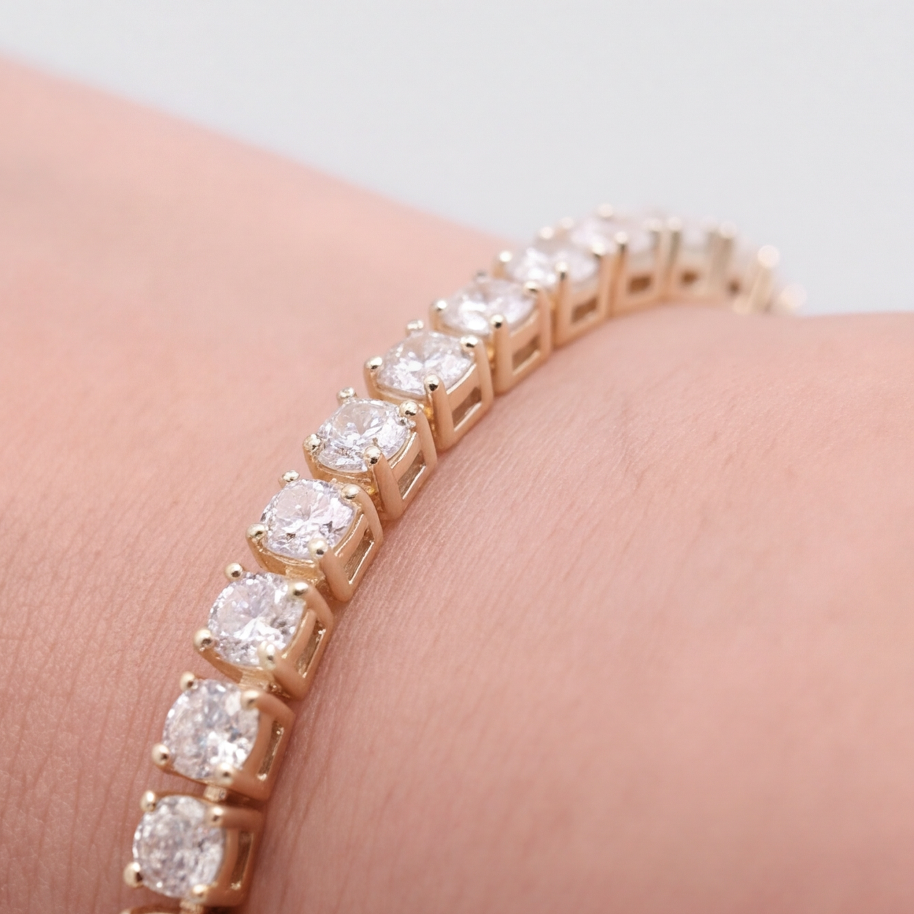 12.30 Ct. Lab Grown Diamond Tennis Bracelet (EF-VS SI)