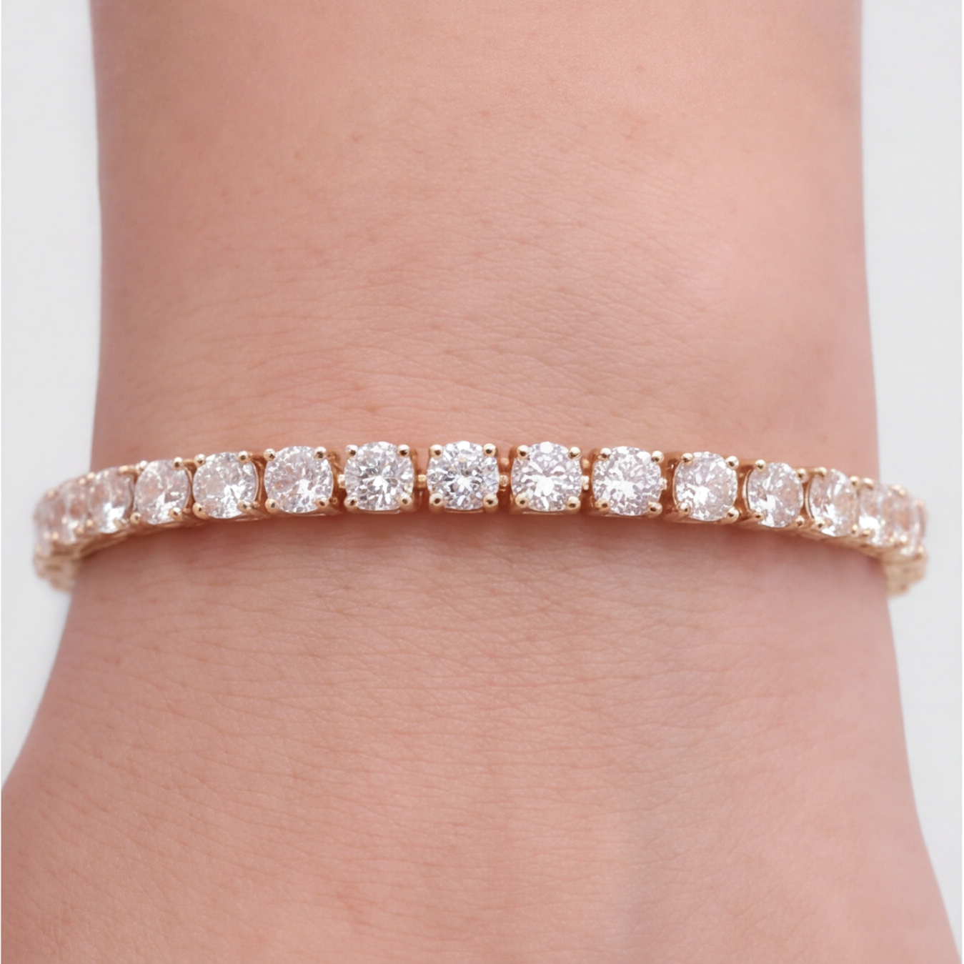 12.30 Ct. Lab Grown Diamond Tennis Bracelet (EF-VS SI)