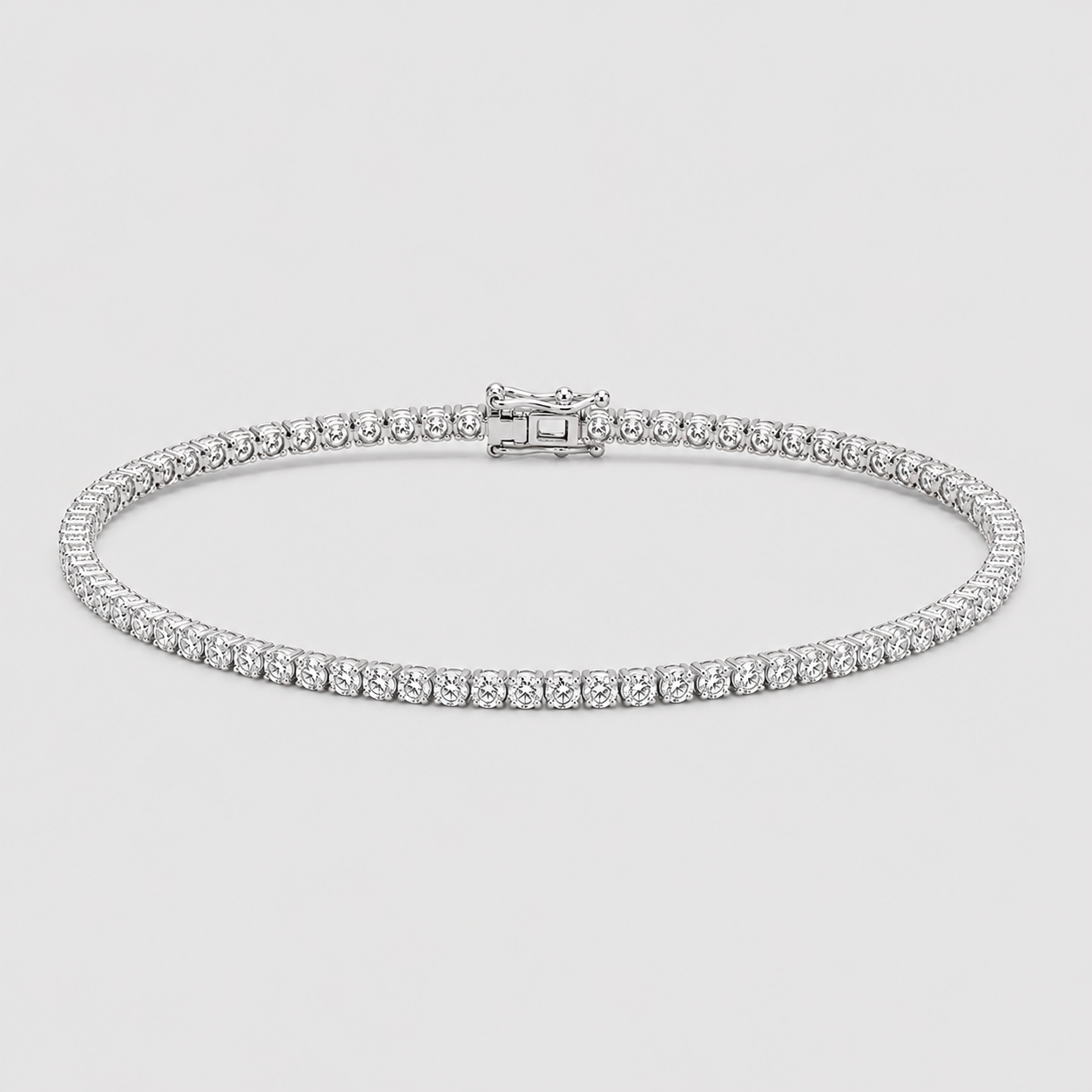 3.70 Ct. Lab Grown Diamond Round Cut Tennis Bracelet (EF-VS-SI)