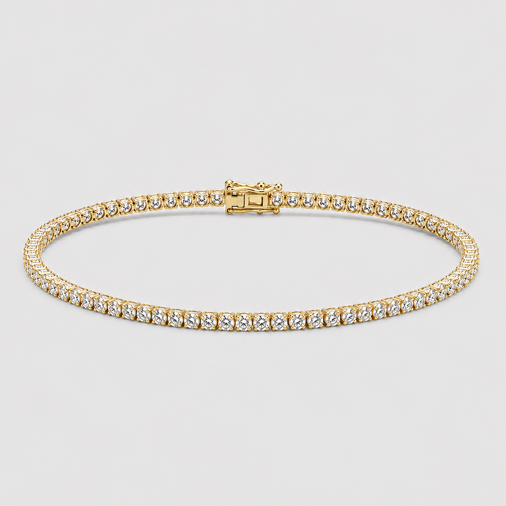 3.70 Ct. Lab Grown Diamond Round Cut Tennis Bracelet (EF-VS-SI)
