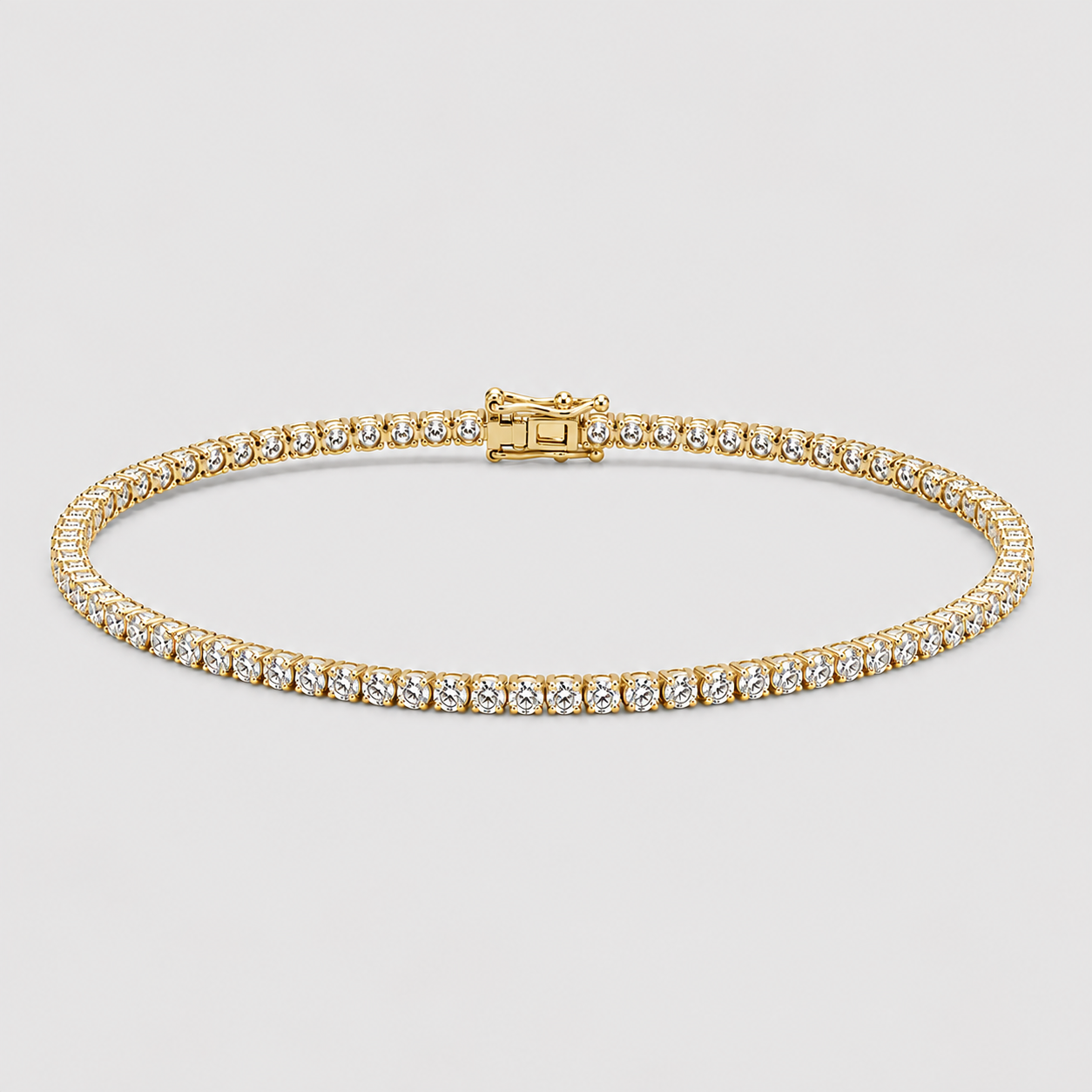 3.70 Ct. Lab Grown Diamond Round Cut Tennis Bracelet (EF-VS-SI)